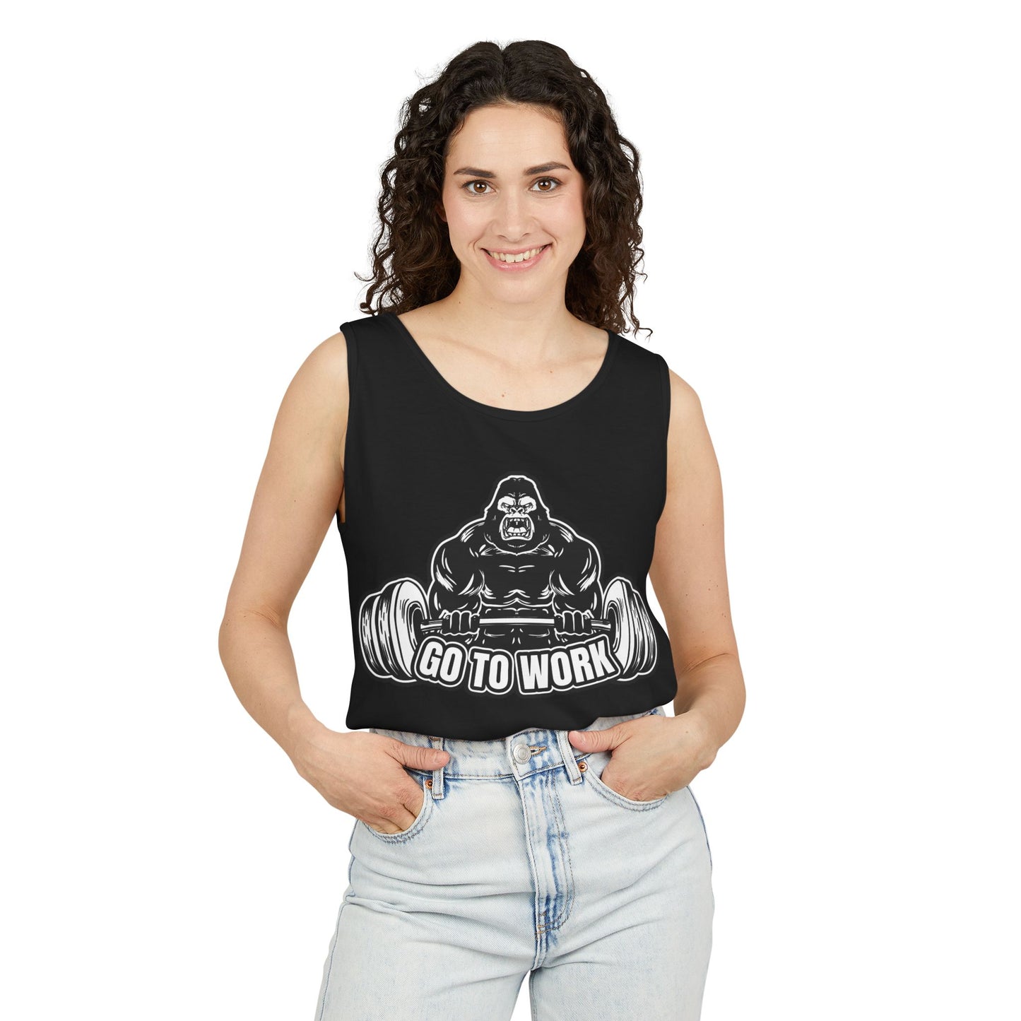 Strength Training Gorilla Tank Top, Workout Gear, Fitness Apparel, Gym Shirt, Exercise Tank, Bodybuilding Clothes