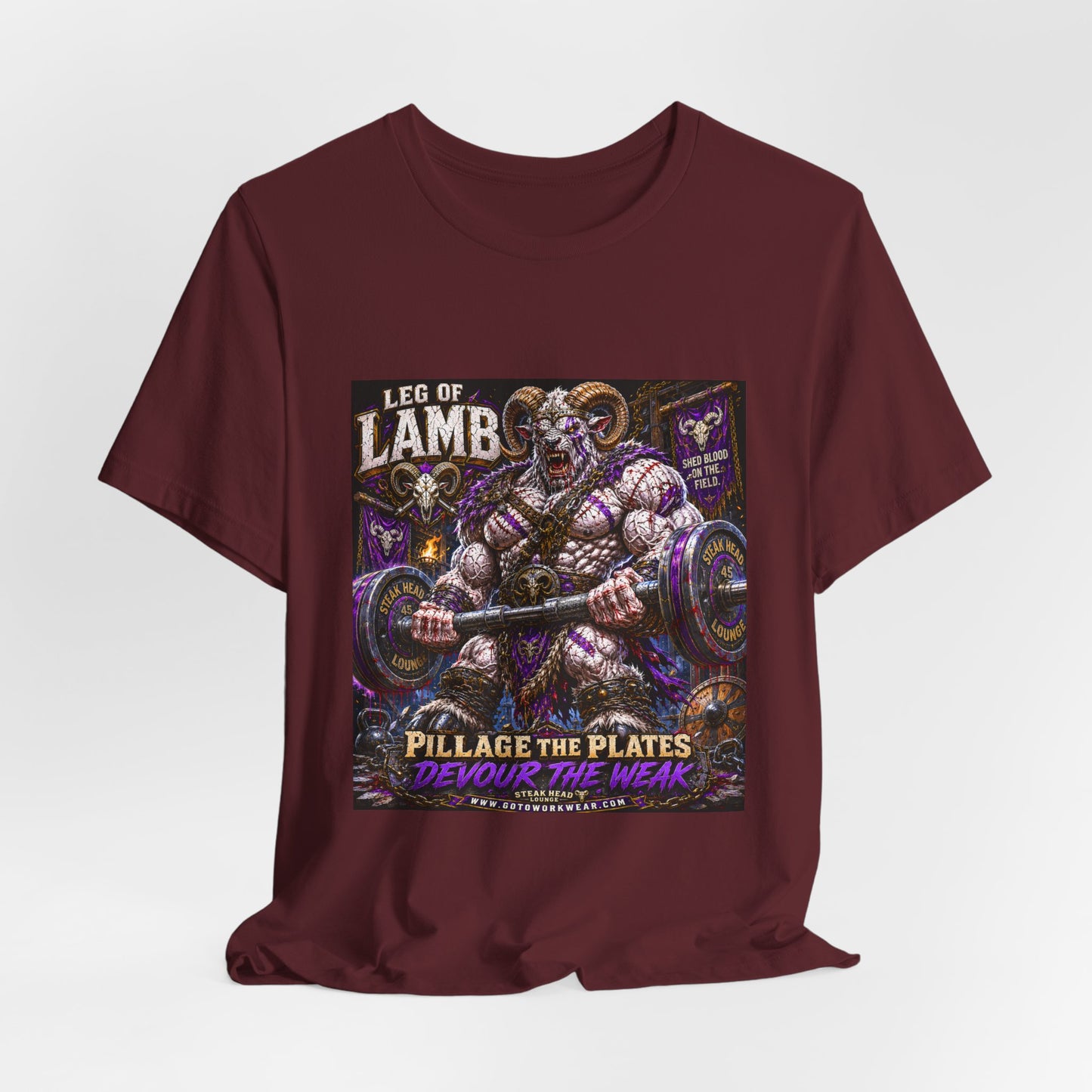 Leg of Lamb "Pillage the Plates, Devour the Weak" - Graphic Shirt Tee