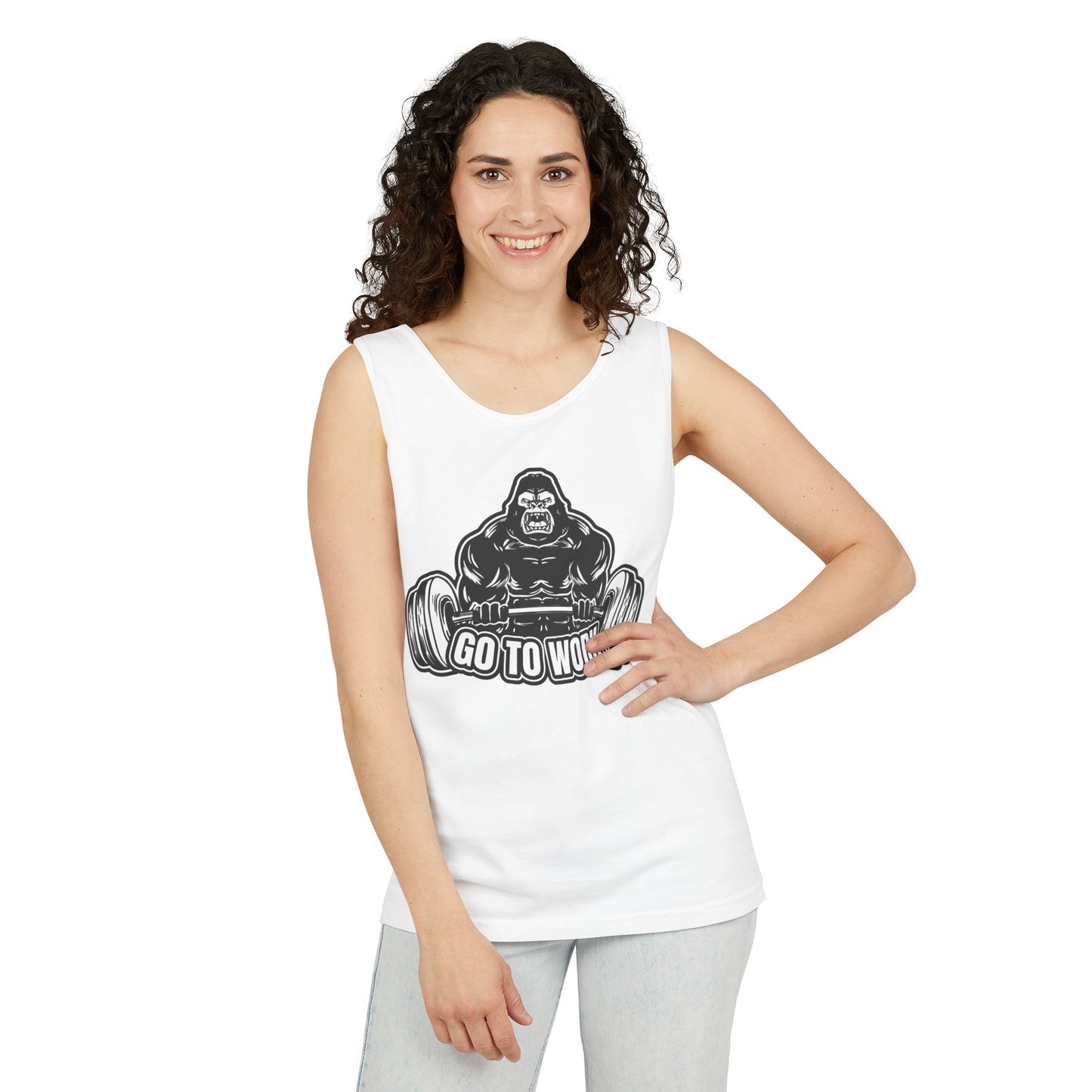 Strength Training Gorilla Tank Top, Workout Gear, Fitness Apparel, Gym Shirt, Exercise Tank, Bodybuilding Clothes