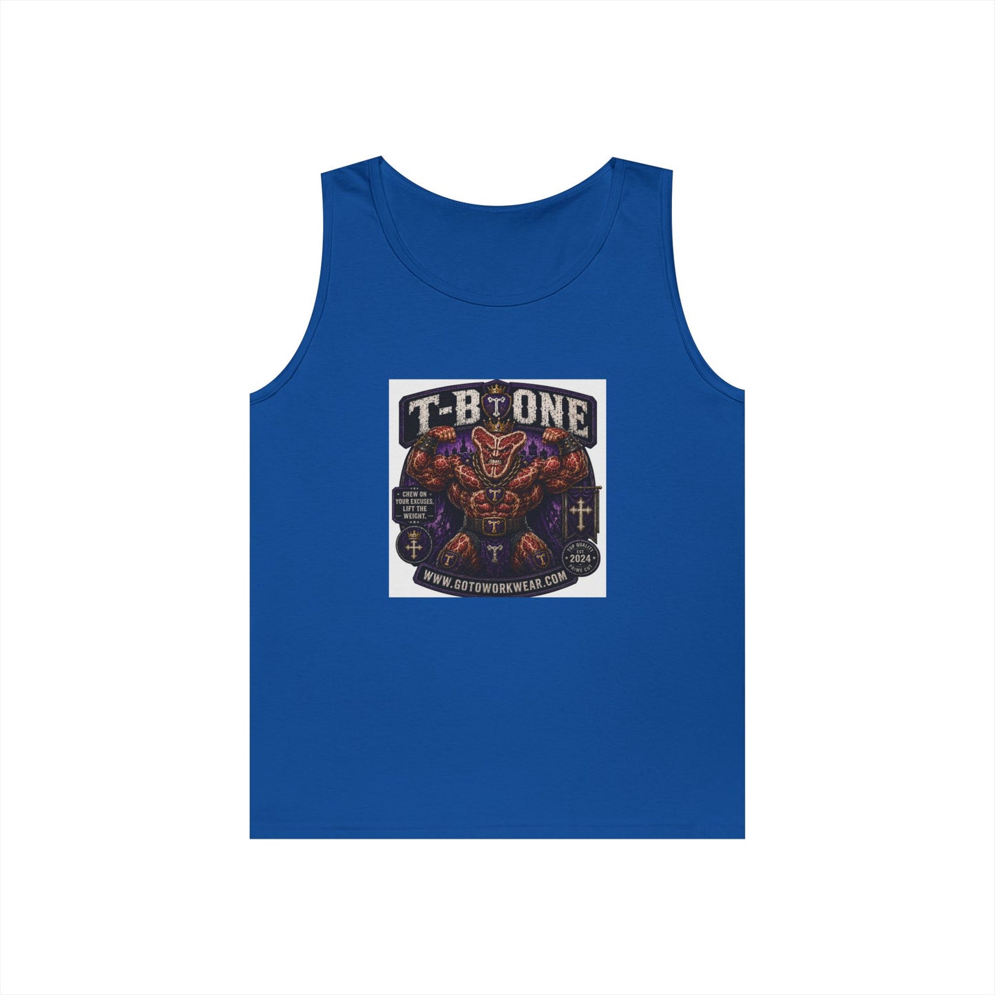 T-Bone "Chew on Your Excuses, Lift the Weight" - Tank Top