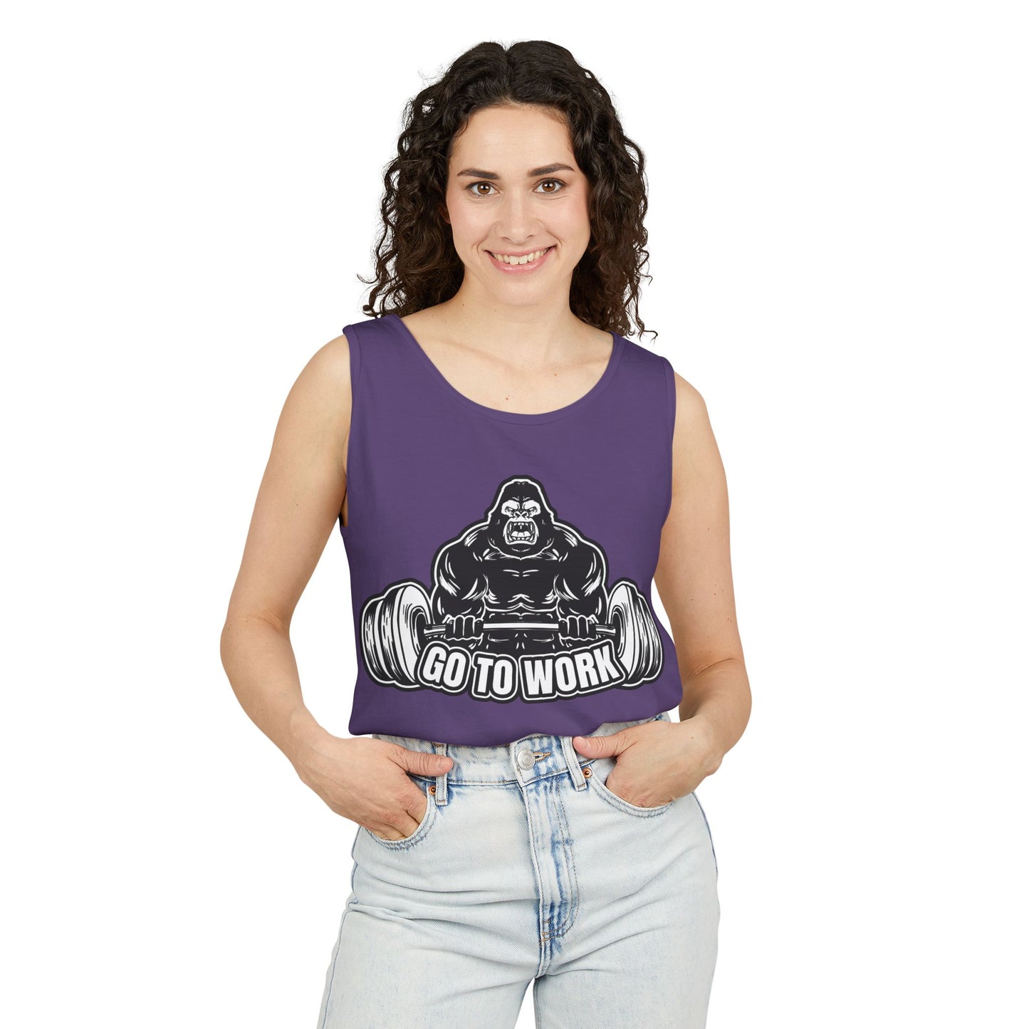 Strength Training Gorilla Tank Top, Workout Gear, Fitness Apparel, Gym Shirt, Exercise Tank, Bodybuilding Clothes