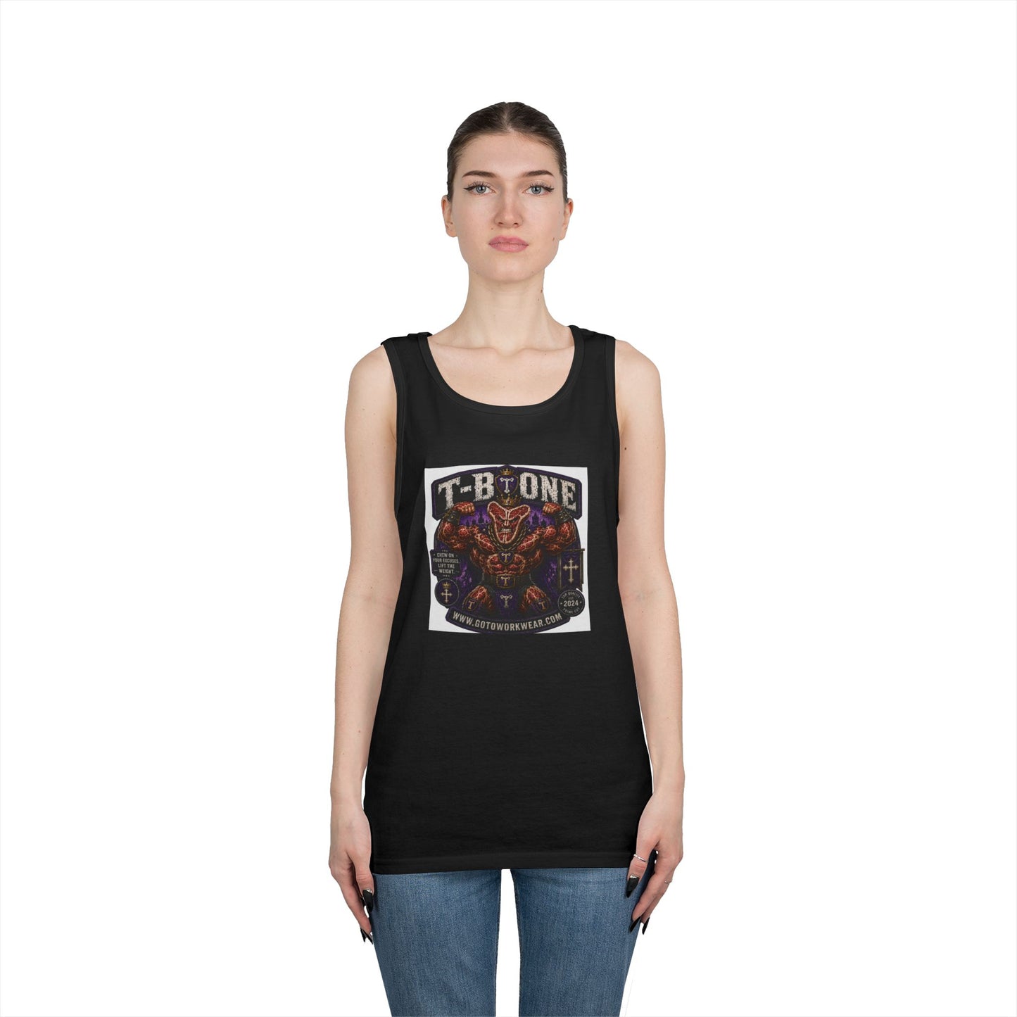 T-Bone "Chew on Your Excuses, Lift the Weight" - Tank Top