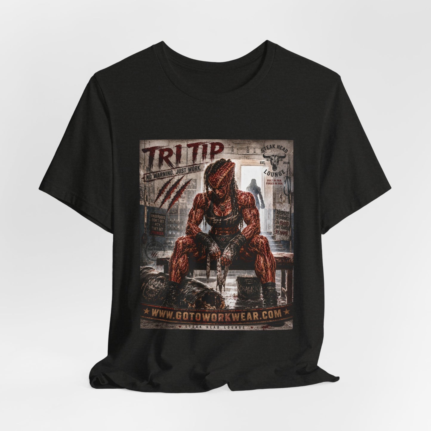 TRI TIP "No Warning. Just Work" - Graphic Tee
