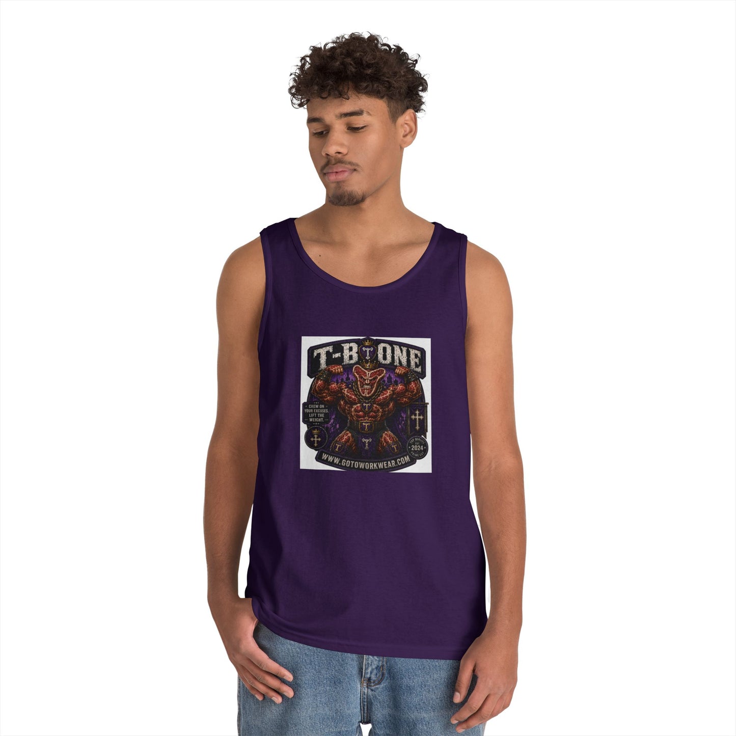 T-Bone "Chew on Your Excuses, Lift the Weight" - Tank Top
