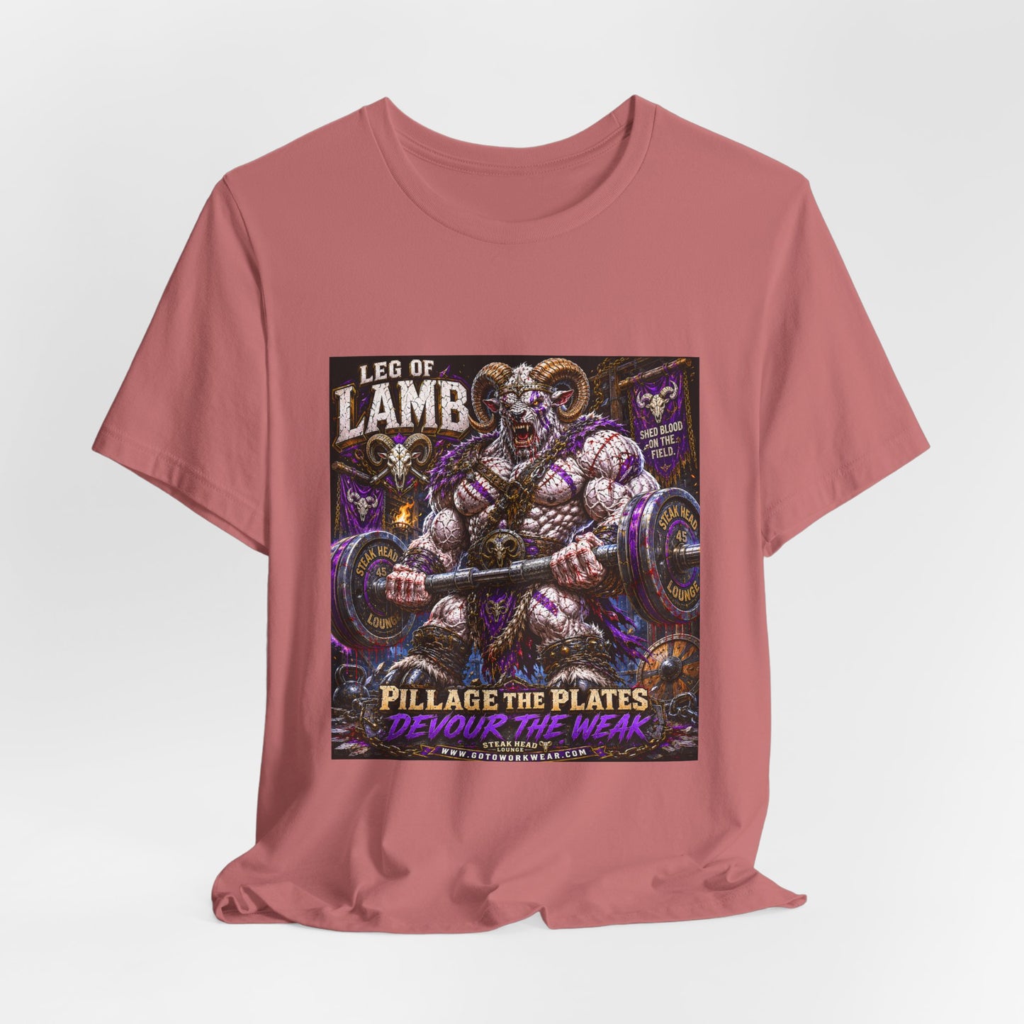 Leg of Lamb "Pillage the Plates, Devour the Weak" - Graphic Shirt Tee