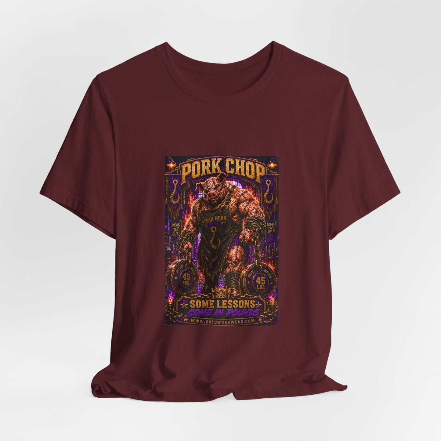 Pork Chop "Some Lessons Come in Pounds" - Graphic Tee