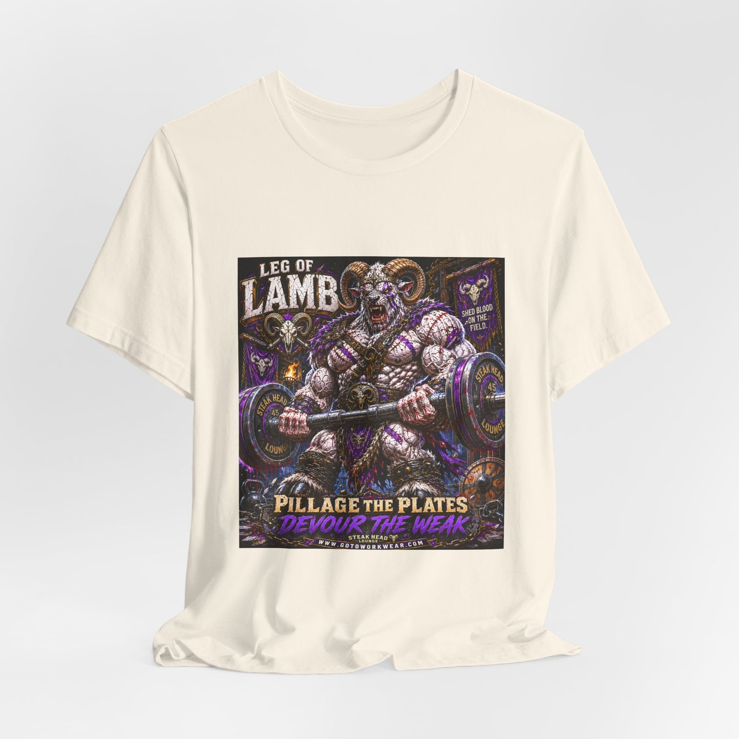 Leg of Lamb "Pillage the Plates, Devour the Weak" - Graphic Shirt Tee