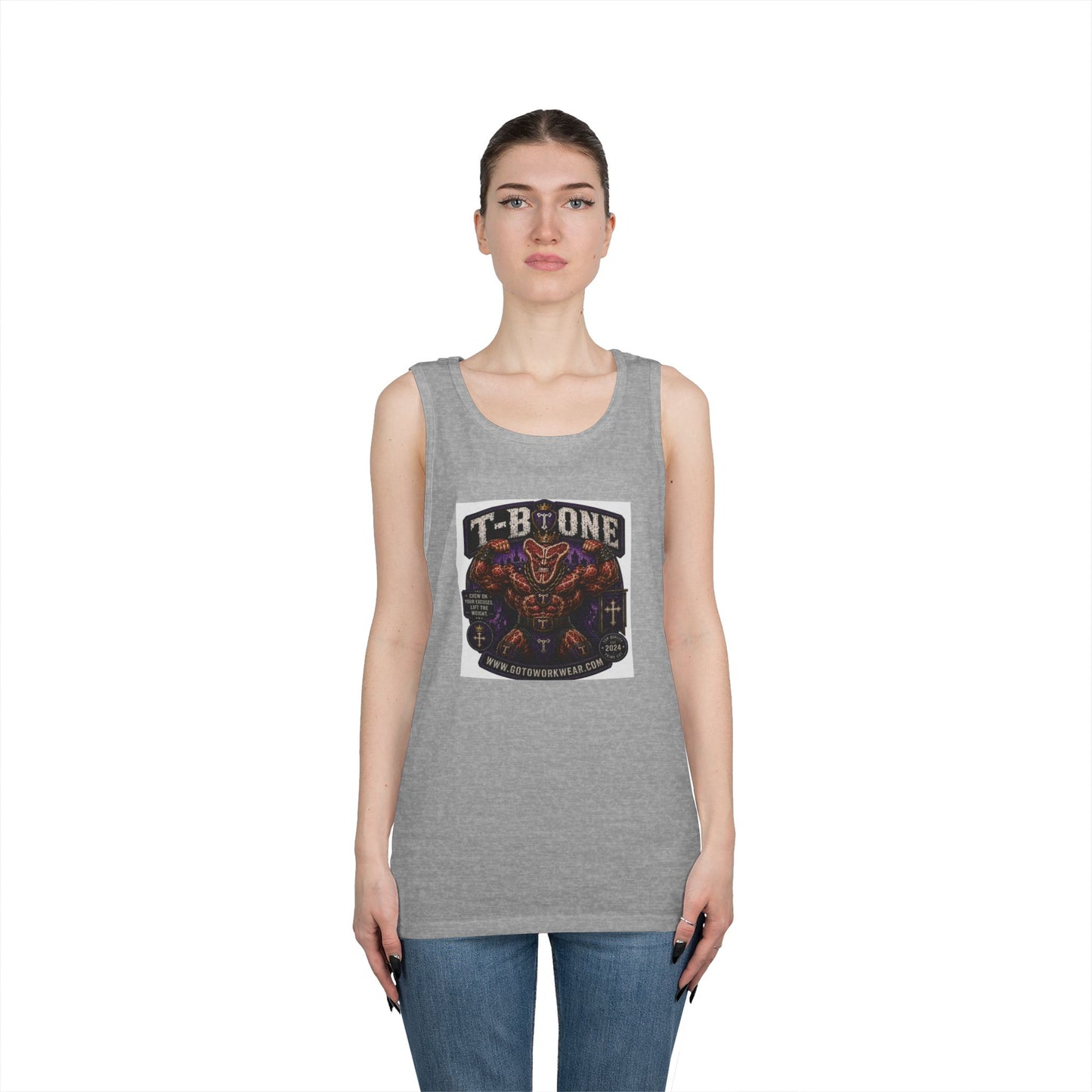 T-Bone "Chew on Your Excuses, Lift the Weight" - Tank Top